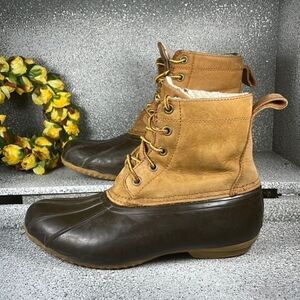 Field & Stream Merrimac Rain Boots Waders Leather and Rubber Shoes Bean Boots